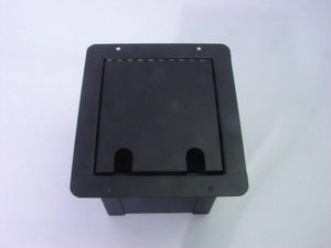 ProCraft Pro Audio Recessed Stage Floor Pocket Box 4 XLR/Channel, 2 Speakon - BK