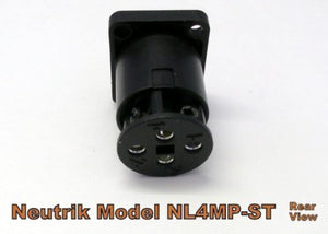 NEUTRIK NL4MP-ST 4-Pole SPEAKON Panel Mount Locking w/ Screw Terminals