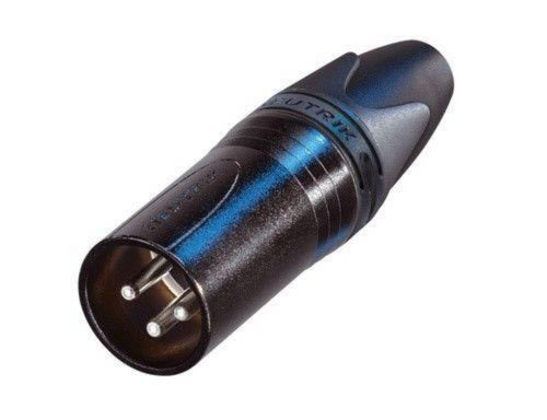 NEUTRIK NC3MXX-BAG 3-Pin XLR Male Cable Mount Connector - Black Shell