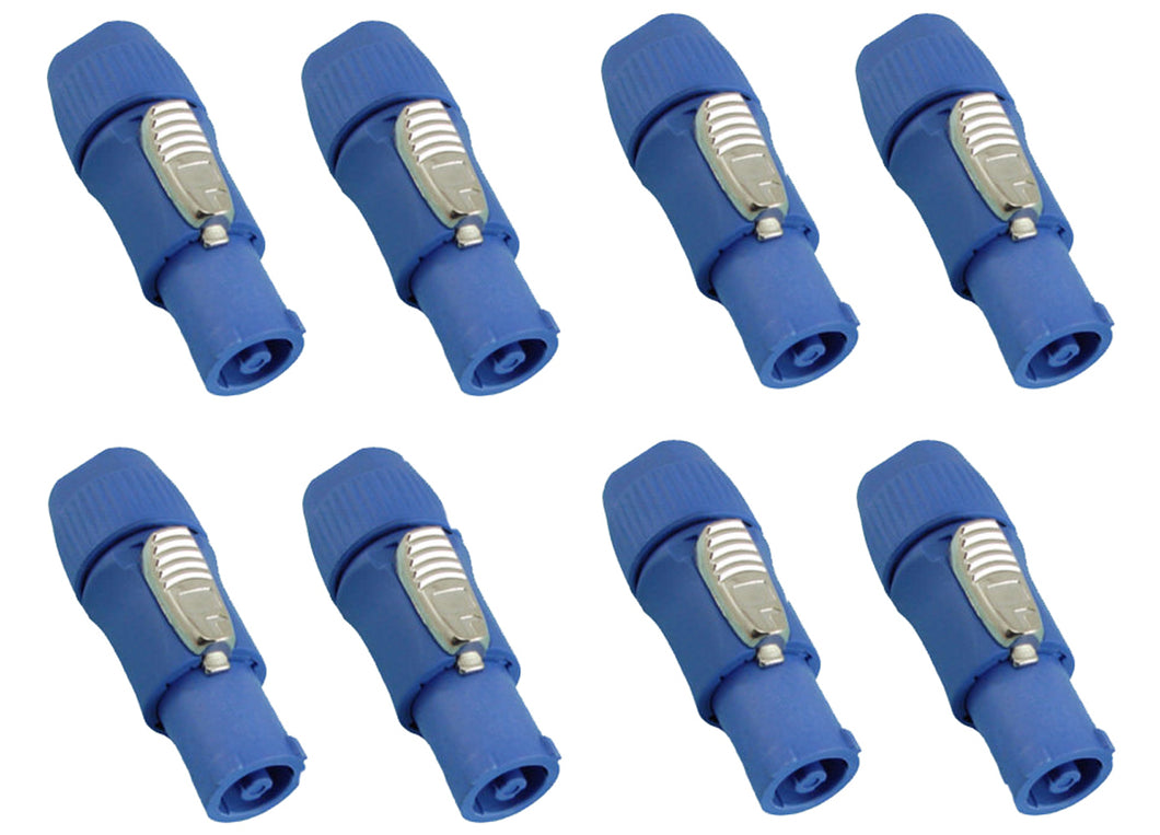 (8 PACK) PROCRAFT PC-TSC039 20A Power-In Blue Cable Mount Mates w/ POWERCON