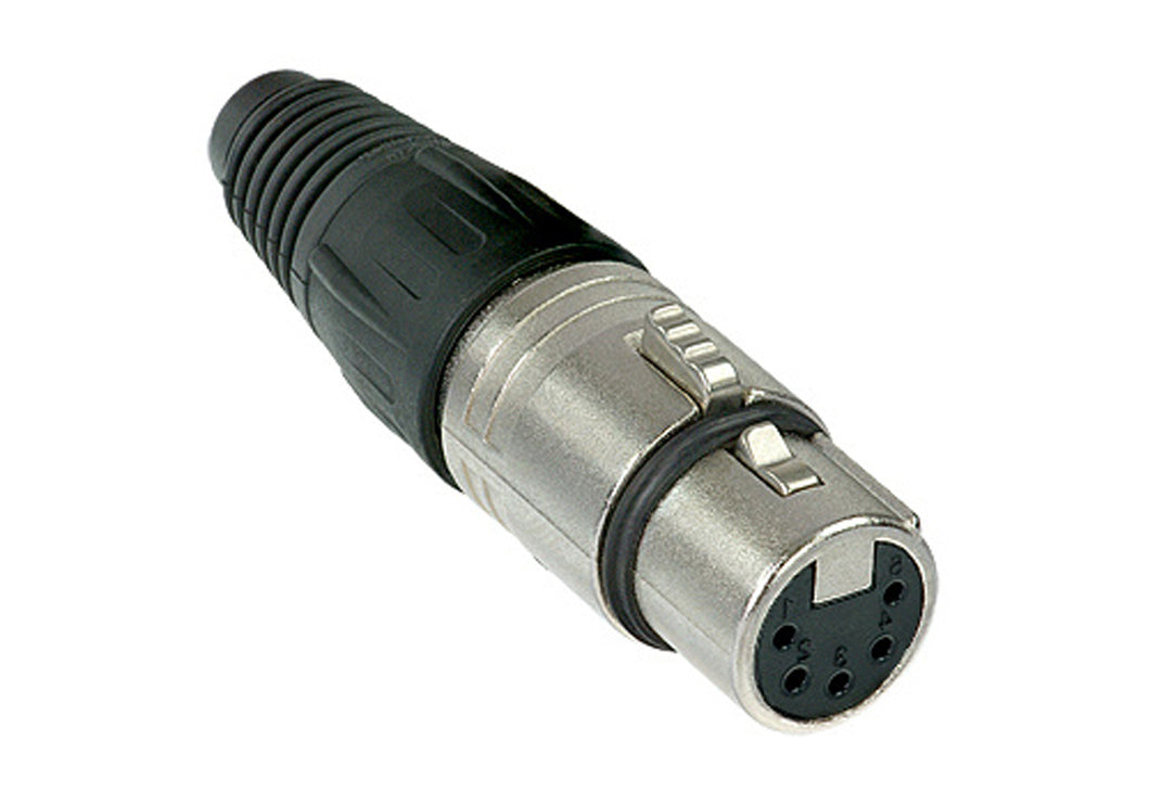 Genuine Neutrik NC5FX 5 Pin DMX Plug Female XLR Cable Connector Nickel & Silver